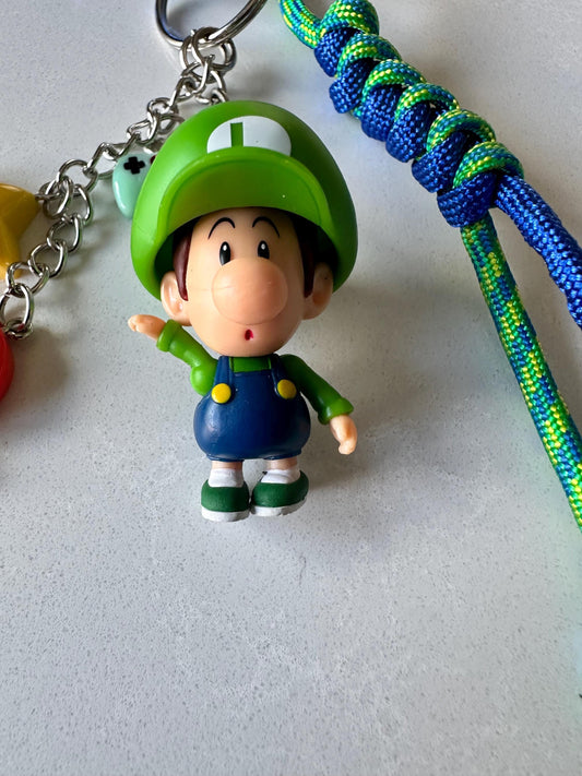 Mario Brothers Baby Luigi Charm - Handmade Bag/Backpack Charm or Keychain
