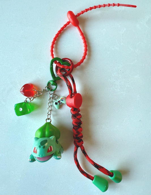 Pokemon Bulbasaur Bag Charm - Handmade Purse/Bag or Backpack Accessory
