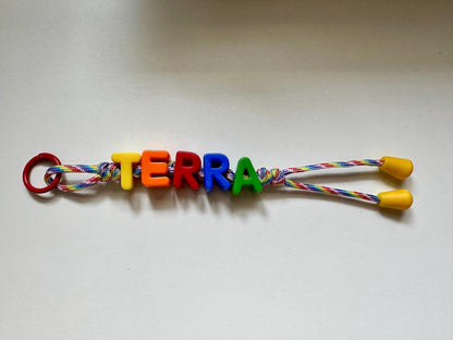 Custom Handmade Name Charm: Backpack, Diaper Bag, Keychain Accessory