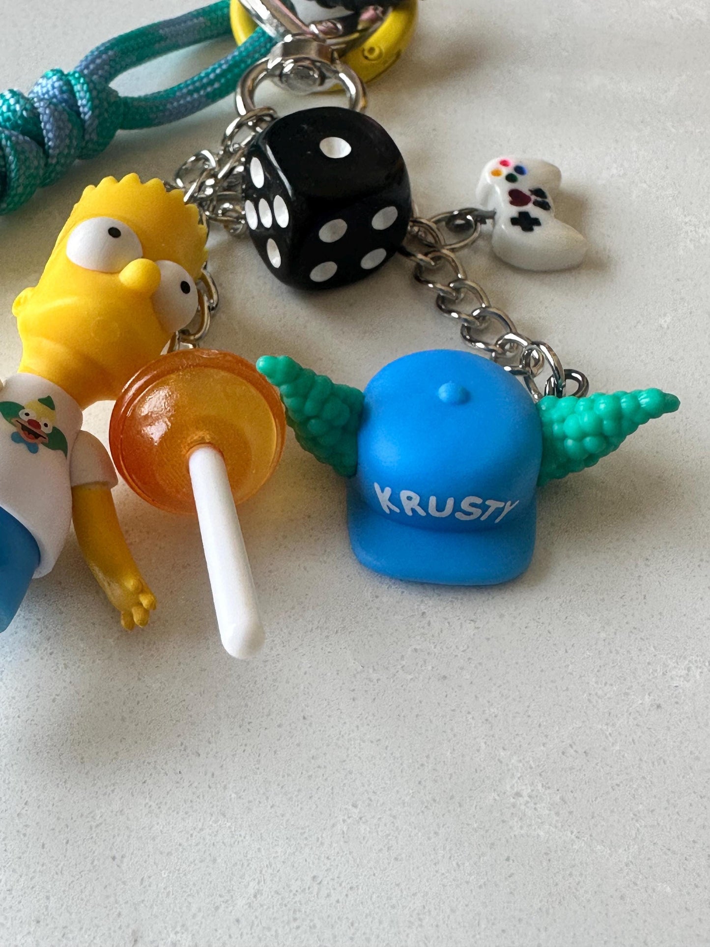 Bart Simpson Krustyland Bag Charm - Handmade The Simpsons Purse/Bag or Backpack Accessory