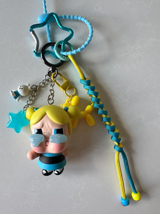 Powerpuff Girls Bubbles Crybaby Bag Charm -  Authentic Customized Charm