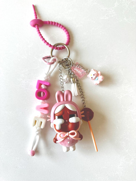 Pink Crybaby Crying Again Bag Charm  - Authentic Customized Charm