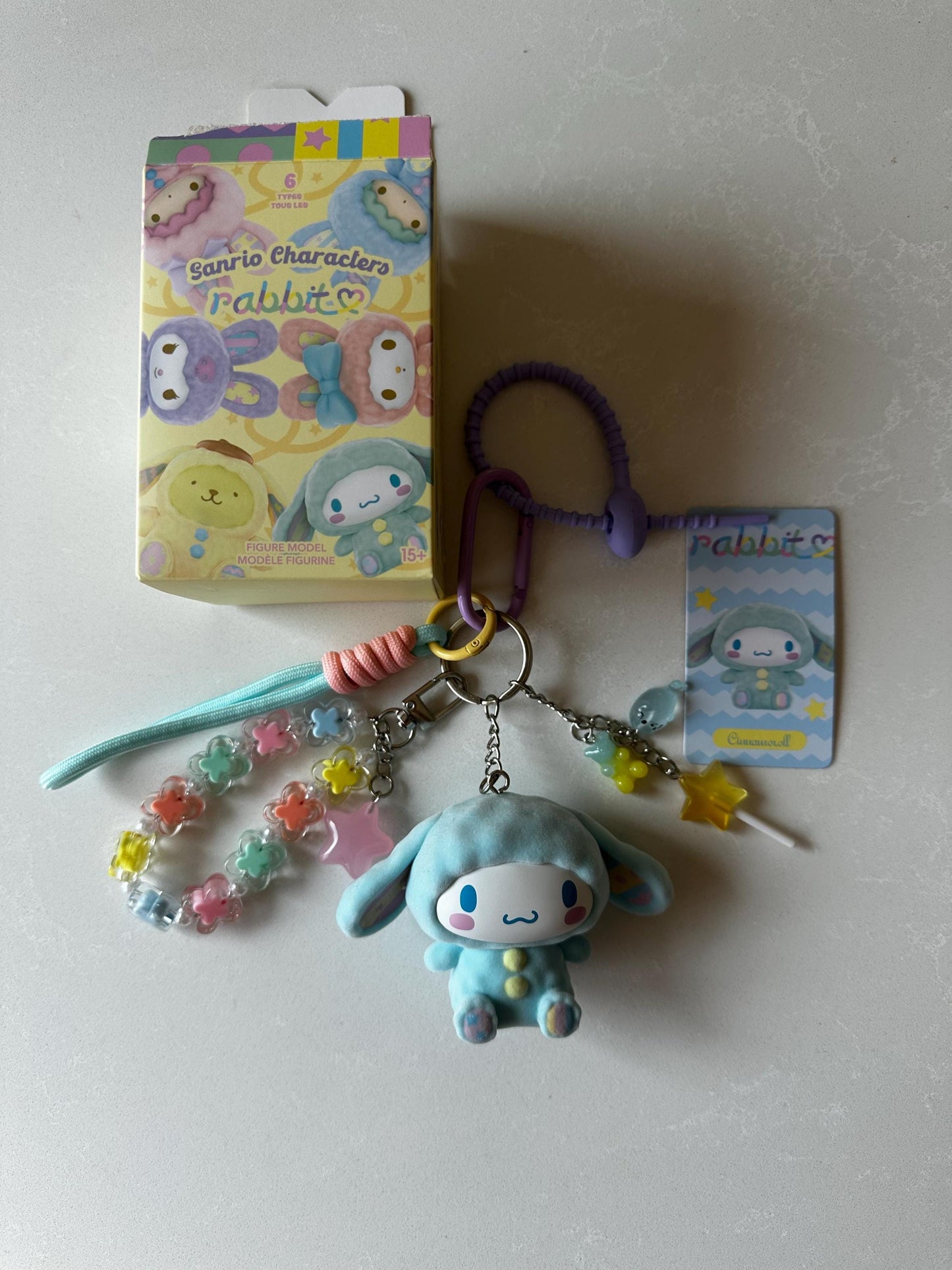 Cinnamoroll Bag Charm - Purse/Backpack Accessory, Handmade Authentic