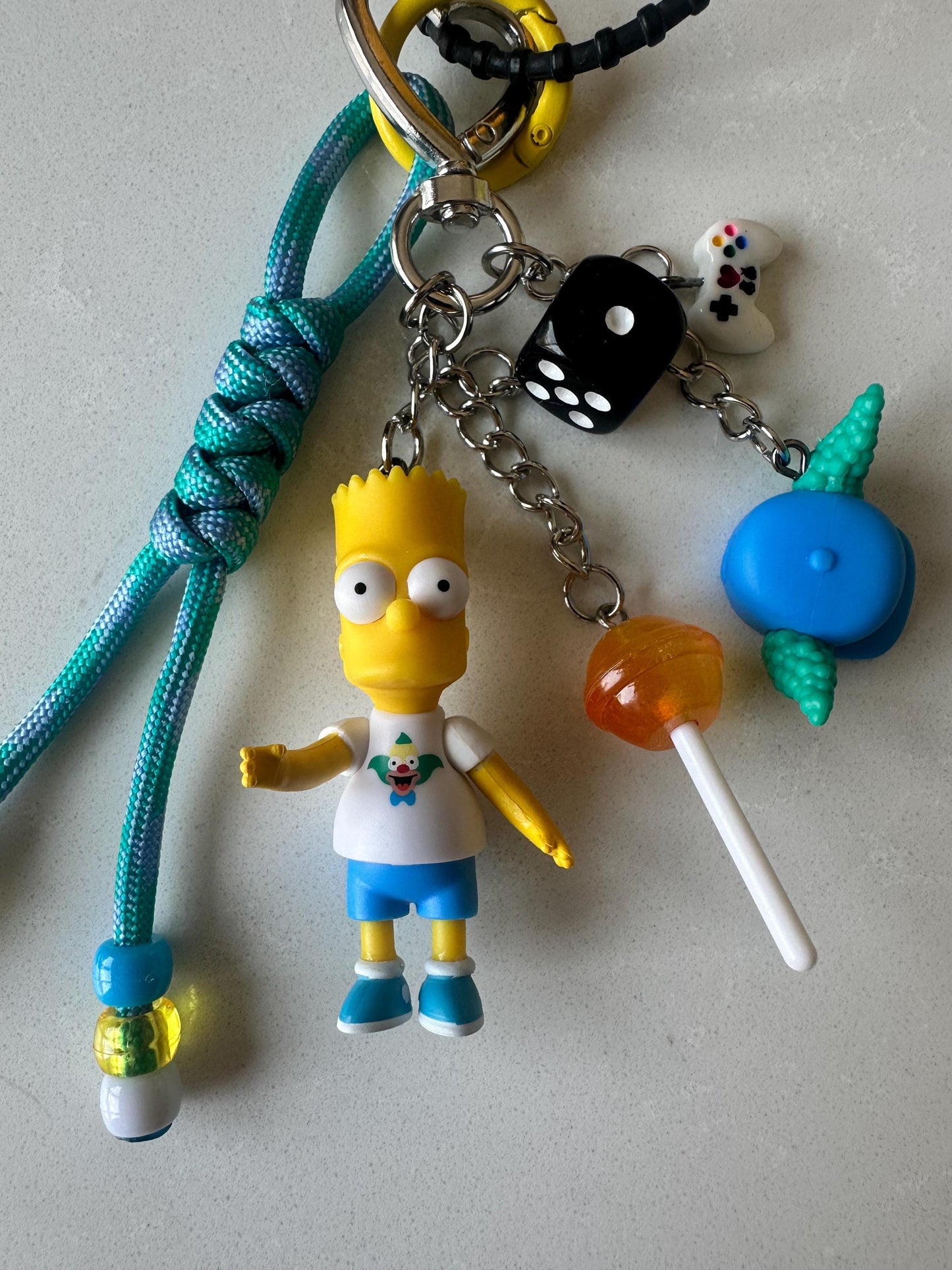 Bart Simpson Krustyland Bag Charm - Handmade The Simpsons Purse/Bag or Backpack Accessory