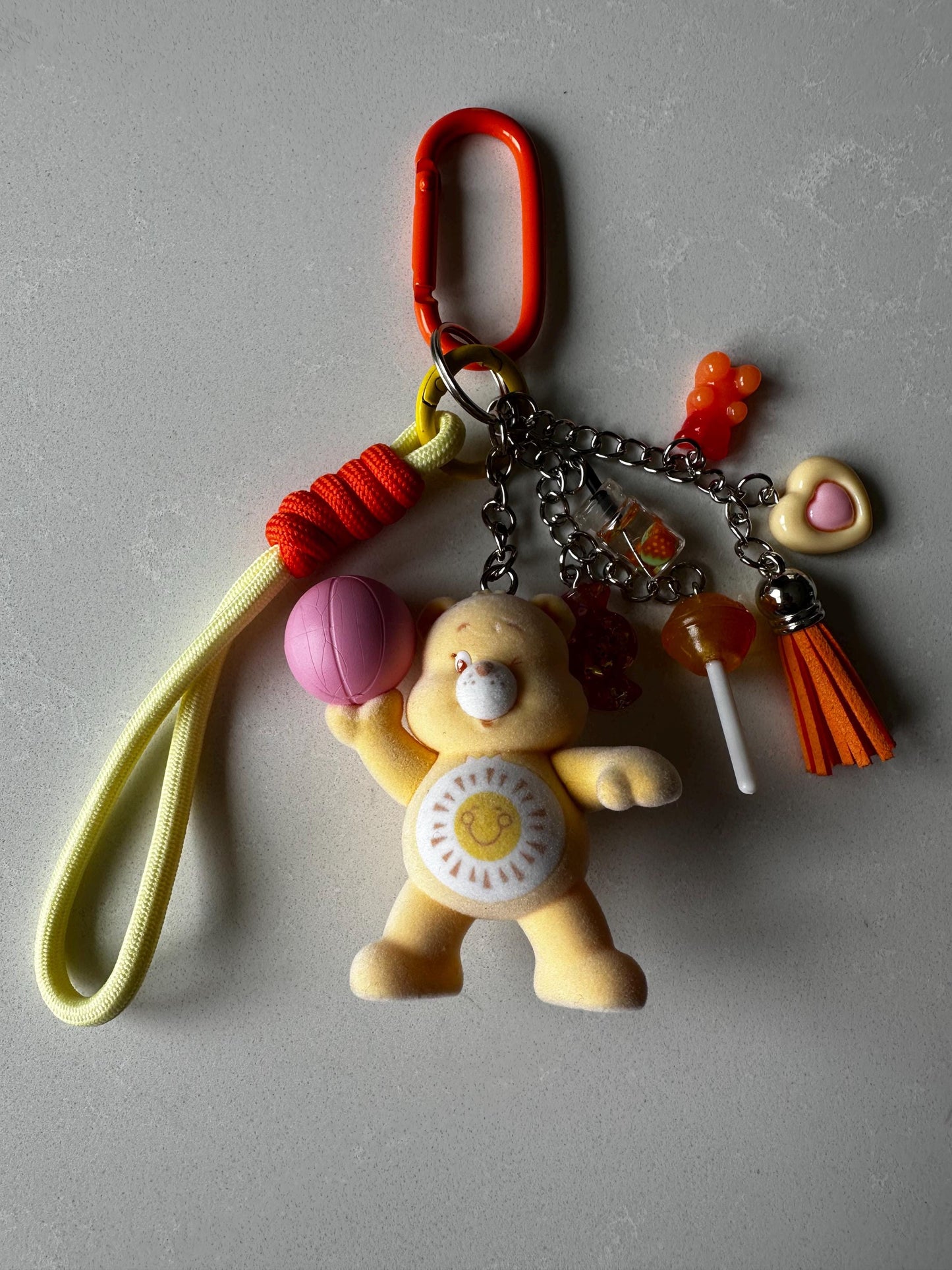 Care Bears Funshine Bag/Purse or Backpack Charm – Handmade