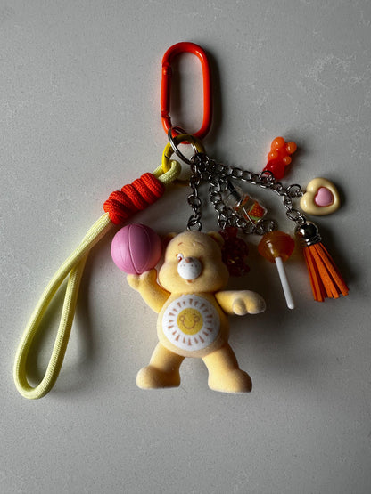 Care Bears Funshine Bag/Purse or Backpack Charm – Handmade