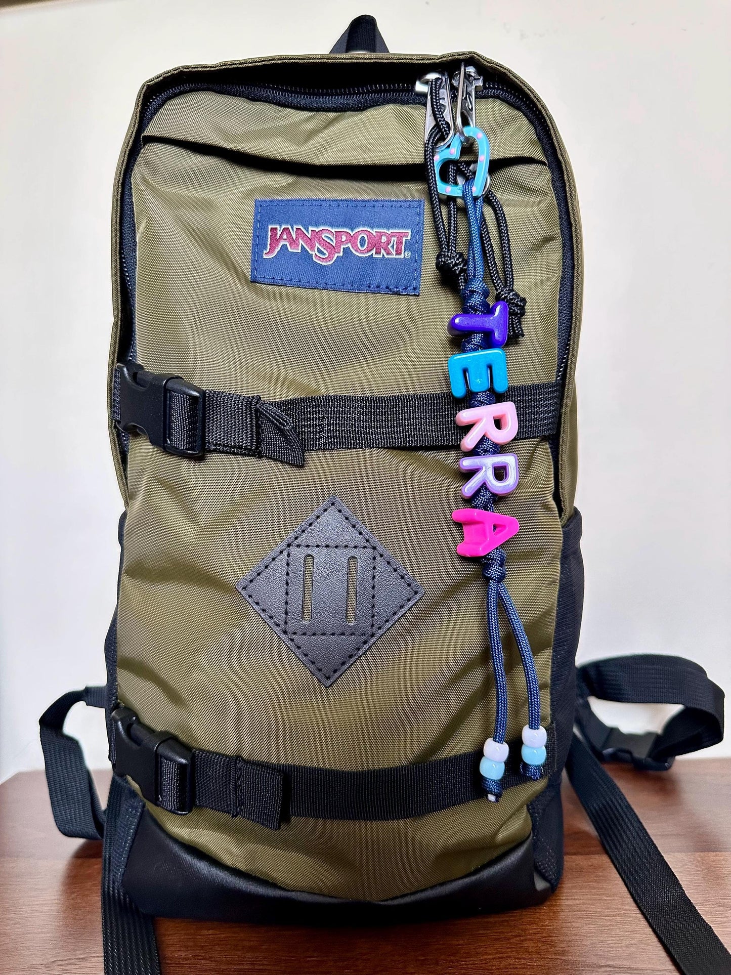 Custom Handmade Name Charm: Backpack, Diaper Bag, Keychain Accessory