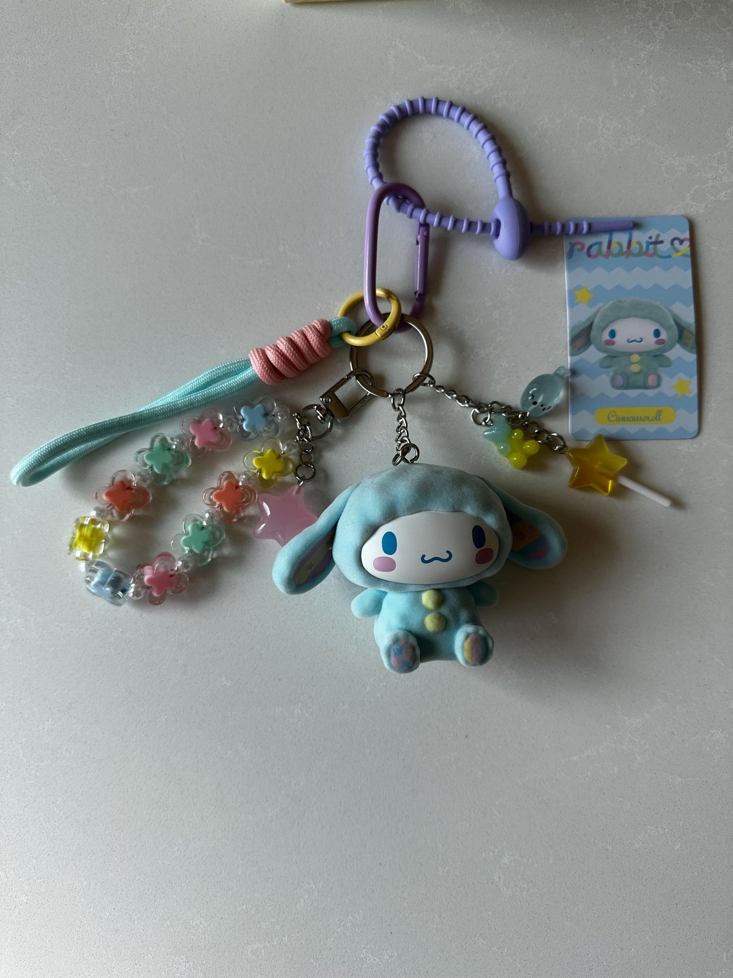 Cinnamoroll Bag Charm - Purse/Backpack Accessory, Handmade Authentic