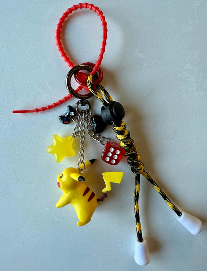 Pokemon Pikachu Bag Charm - Handmade Purse/Bag or Backpack Accessory