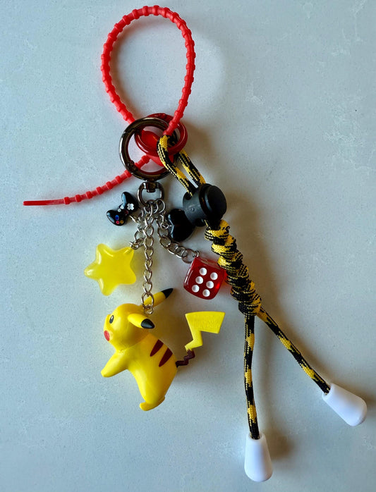 Pokemon Pikachu Bag Charm - Handmade Purse/Bag or Backpack Accessory