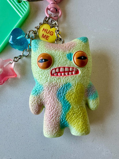 Fuggler - Munch-Munch Tie-Dye – Handmade Bag Charm with FREE Custom Motel Name Tag!