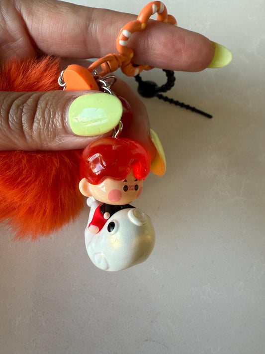 Pino Jelly Bag Charm: Handmade Lucky Figurine Clip