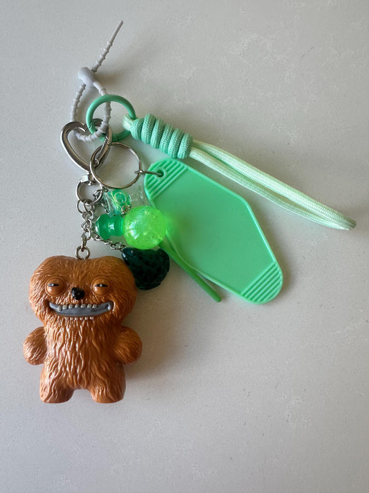 Fuggler - Count Underoo McGoo Orange – Handmade Bag Charm with FREE Custom Motel Name Tag!