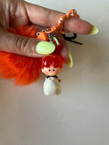 Pino Jelly Bag Charm: Handmade Lucky Figurine Clip